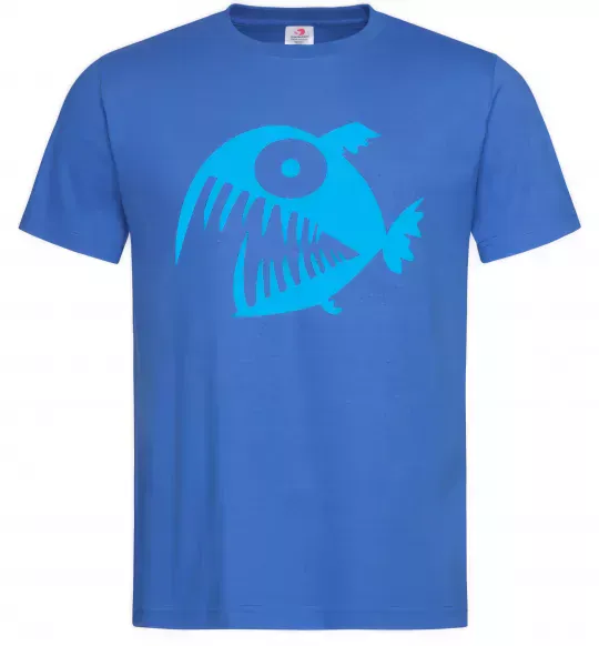 Мужская футболка ANGRY FISH Ярко-синий фото