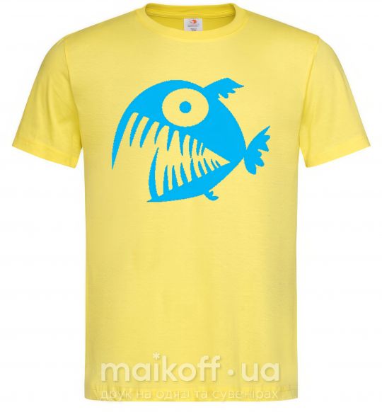 Чоловіча футболка ANGRY FISH Лимонний фото