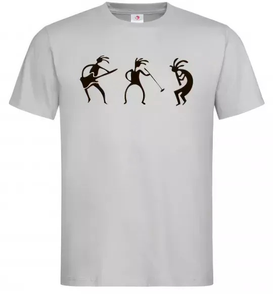 Чоловіча футболка МУЗЫКАНТЫ Сірий фото