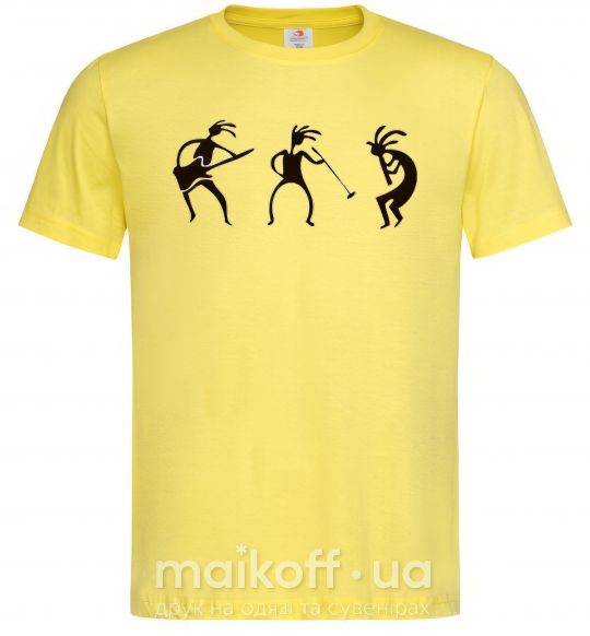 Чоловіча футболка МУЗЫКАНТЫ Лимонний фото
