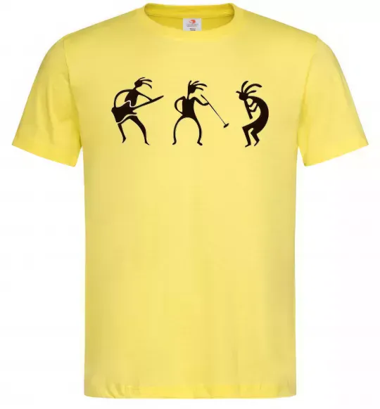 Чоловіча футболка МУЗЫКАНТЫ Лимонний фото