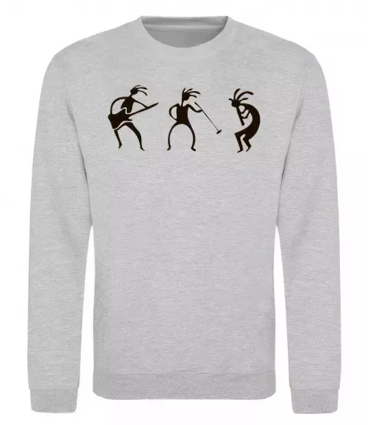 Свитшот МУЗЫКАНТЫ Серый меланж фото