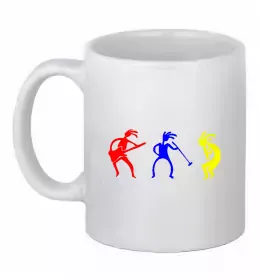 Чашка керамическая МУЗЫКАНТЫ Белый фото