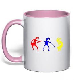 Чашка з кольоровою ручкою МУЗЫКАНТЫ Чашка з кольоровою ручкою МУЗЫКАНТЫ