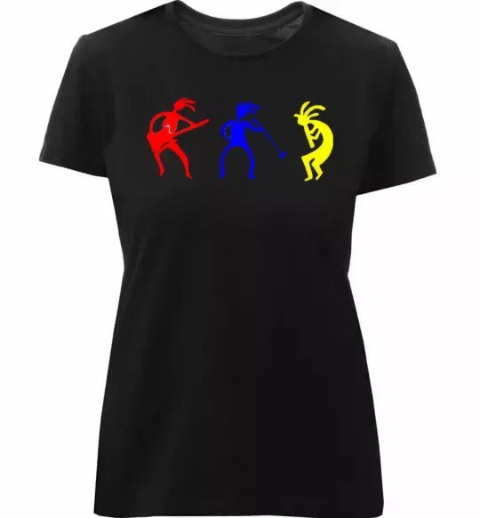 Жіноча преміум футболка МУЗЫКАНТЫ Чорний фото