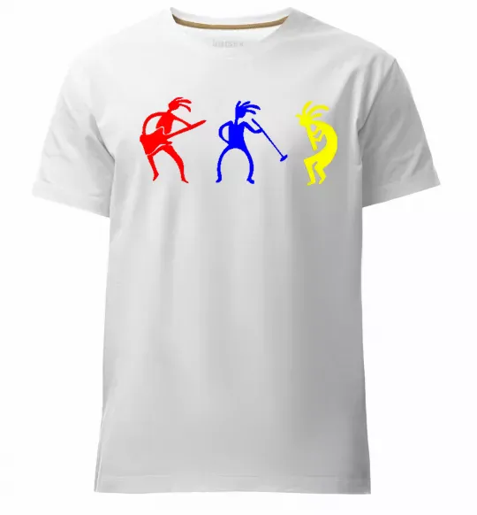 Чоловіча преміум футболка МУЗЫКАНТЫ Білий фото