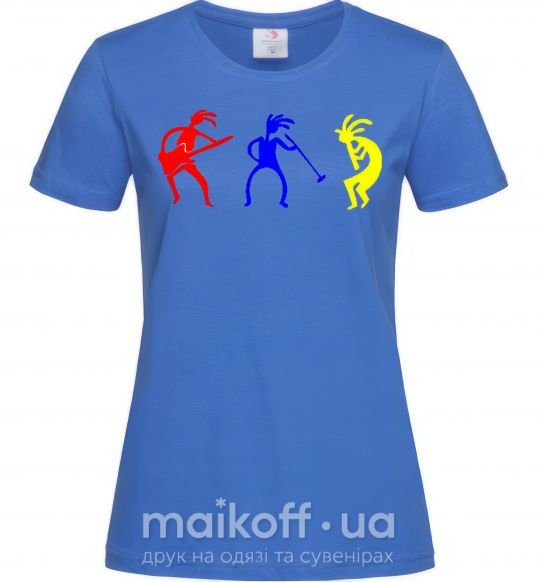 Жіноча футболка МУЗЫКАНТЫ Яскраво-синій фото