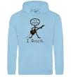Чоловіча толстовка (худі) I ROCK Блакитний фото