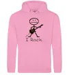 Женская толстовка (худи) I ROCK Розовый фото