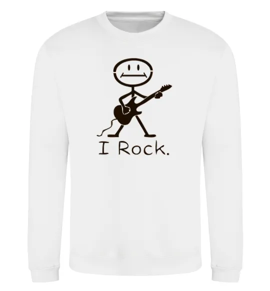 Свитшот I ROCK Белый фото