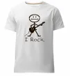 Чоловіча преміум футболка I ROCK Білий фото