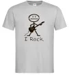 Чоловіча футболка I ROCK Сірий фото