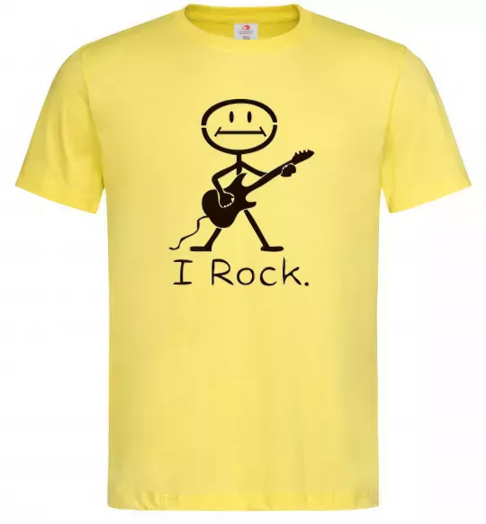 Чоловіча футболка I ROCK Лимонний фото