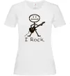 Жіноча футболка I ROCK Білий фото