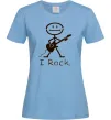 Жіноча футболка I ROCK Блакитний фото