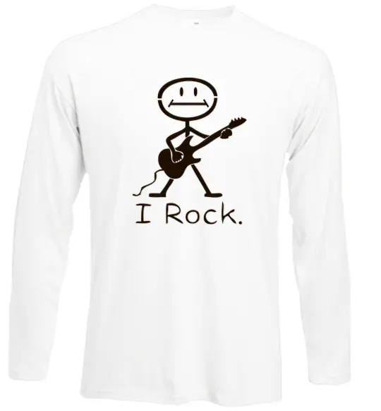 Лонгслив I ROCK Белый фото