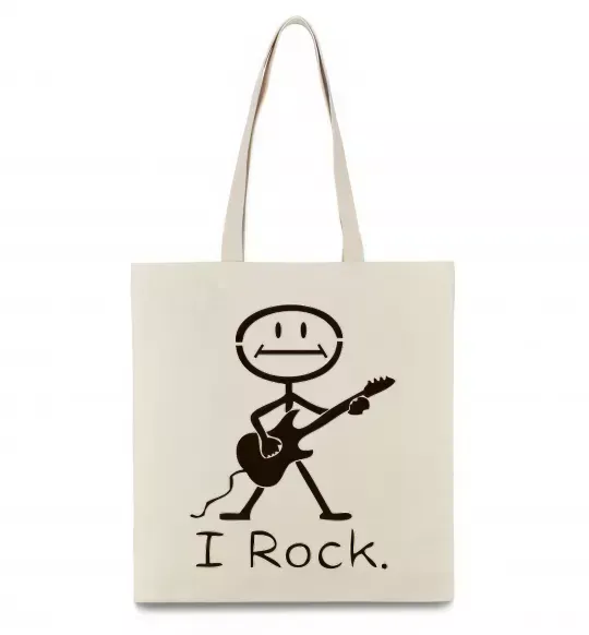 Еко-сумка I ROCK Бежевий фото