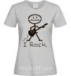 Жіноча футболка I ROCK Сірий фото