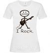 Женская футболка I ROCK Белый фото