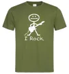 Чоловіча футболка I ROCK Оливковий фото