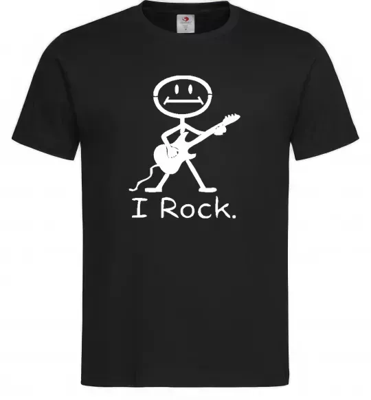 Чоловіча футболка I ROCK Чорний фото