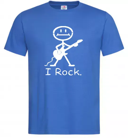 Чоловіча футболка I ROCK Яскраво-синій фото