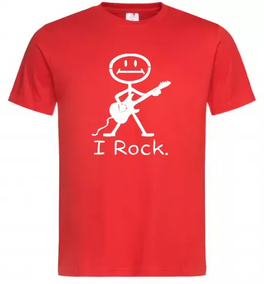 Чоловіча футболка I ROCK Червоний фото