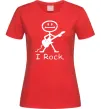 Жіноча футболка I ROCK Червоний фото