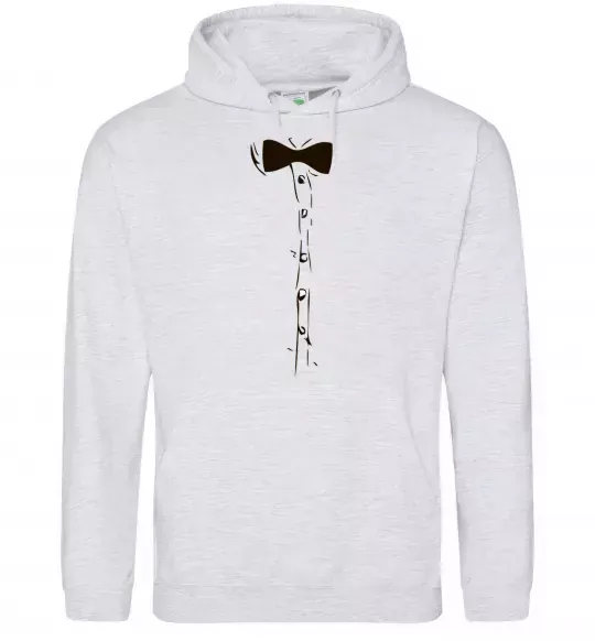 Мужская толстовка (худи) Метелик Серый меланж фото