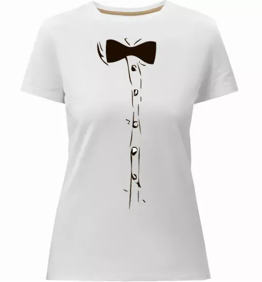 Женская премиум футболка Метелик Белый фото