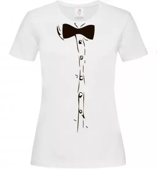 Жіноча футболка Метелик Білий фото