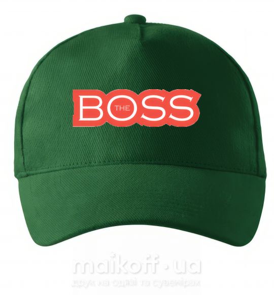 Кепка Надпись THE BOSS Темно-зеленый фото