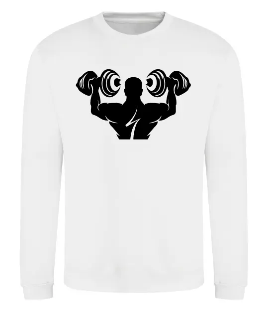 Свитшот Культурист Белый фото