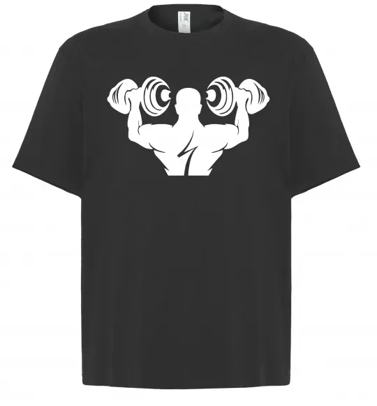 Футболка Оверсайз Культурист Черный фото