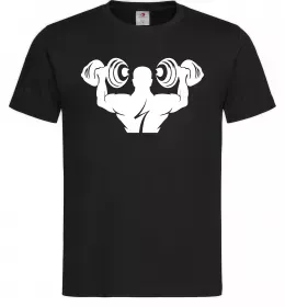 Чоловіча футболка Культурист Чорний фото