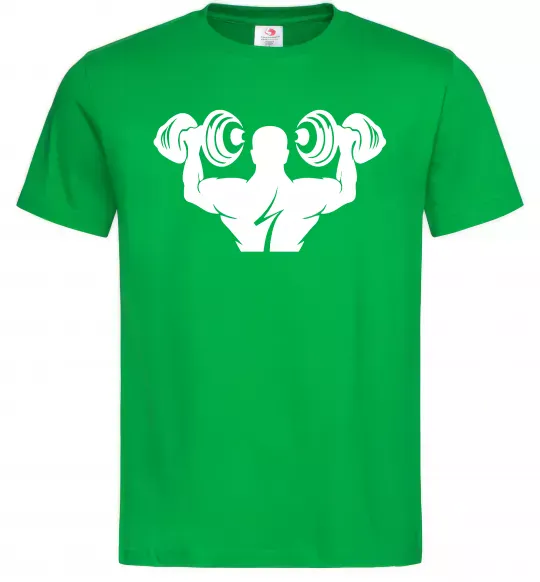 Чоловіча футболка Культурист Зелений фото