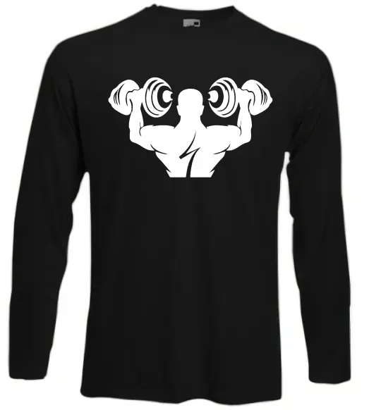 Лонгслив Культурист Черный фото