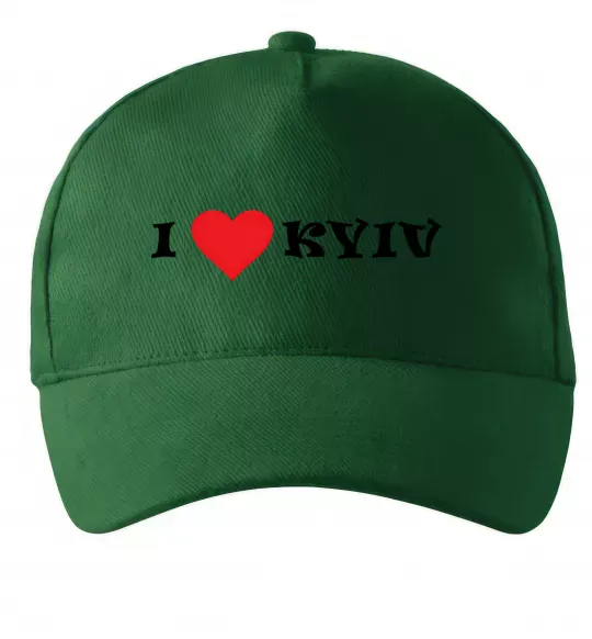 Кепка I love Kyiv Темно-зеленый фото