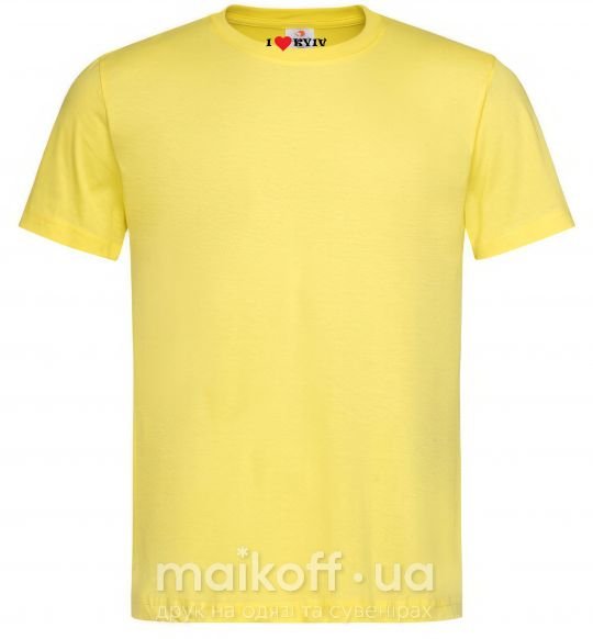 Чоловіча футболка I love Kyiv Лимонний фото