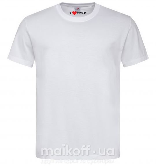 Чоловіча футболка I LOVE KIEV Білий фото