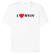 Футболка Оверсайз I love Kyiv Білий фото