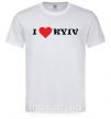 Чоловіча футболка I love Kyiv Білий фото