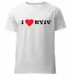 Чоловіча преміум футболка I love Kyiv Білий фото