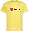 Чоловіча футболка I love Kyiv Лимонний фото