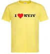 Мужская футболка I love Kyiv Лимонный фото