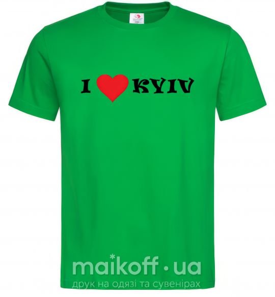 Чоловіча футболка I love Kyiv Зелений фото