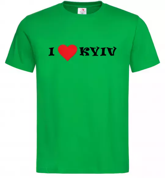 Мужская футболка I love Kyiv Зеленый фото