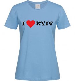 Женская футболка I love Kyiv