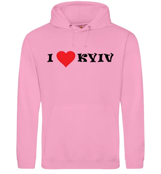 Мужская толстовка (худи) I love Kyiv Розовый фото