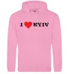 Мужская толстовка (худи) I love Kyiv Розовый фото